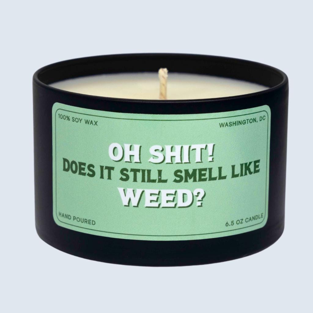 Oh Shit! Does It Still Smell Like Weed? Candle